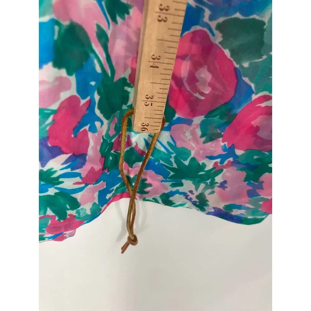 Show me your mumu Maya Floral Maxi Skirt Chiffon Medium Beach Resort - Picture 9 of 10